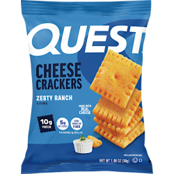 High-protein, Low Carb Cheese Crackers - Zesty Ranch High-protein, Low Carb Cheese Crackers - Zesty Ranch