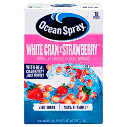 Ocean Spray Drink Mix - White Cranberry Strawberry Ocean Spray Drink Mix - White Cranberry Strawberry