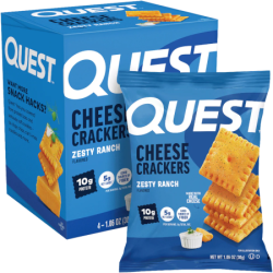 High-protein, Low Carb Cheese Crackers - Zesty Ranch High-protein, Low Carb Cheese Crackers - Zesty Ranch