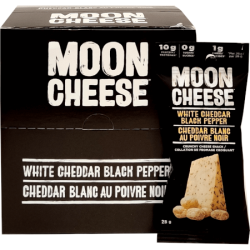 Natural Crunchy Cheese Snack - White Cheddar Black Pepper
