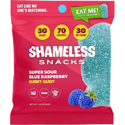Gluten-free, Vegan Gummy Candy - Super Sour Blue Raspberry