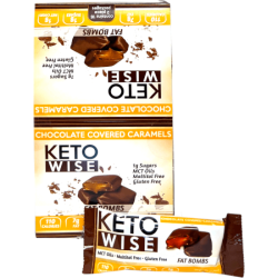 Keto Wise Fat Bombs - Chocolate Covered Caramels
