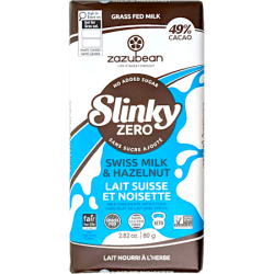 Zazubean Keto Chocolate with Grass-fed Swiss Milk and Hazelnut Zazubean Keto Chocolate with Grass-fed Swiss Milk and Hazelnut