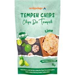Archipelago Kettle Cooked Tempeh Chips - Lime Leaf