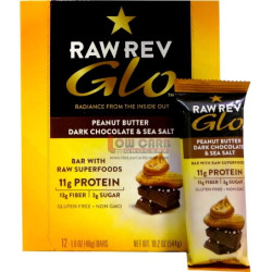 Raw Rev Glo Vegan Protein Bar- DARK CHOCO PB & Sea Salt