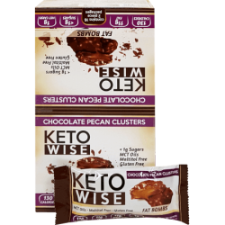 Keto Wise Fat Bombs - Chocolate Pecan Cluster