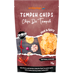 Archipelago Kettle Cooked Tempeh Chips - Hot Spicy