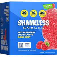 Gluten-free, Vegan Gummy Candy - Red Raspberry Sour Scouts