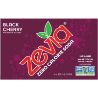 Non-GMO, Natural Diet Soda - BLACK CHERRY