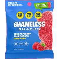 Gluten-free, Vegan Gummy Candy - Red Raspberry Sour Scouts