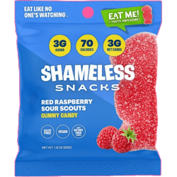 Gluten-free, Vegan Gummy Candy - Red Raspberry Sour Scouts