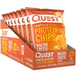 Tortilla Protein Chips (Box of 8) - Nacho Cheese