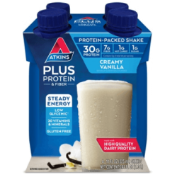 Atkins PLUS Protein and Fiber Shake - Creamy Vanilla