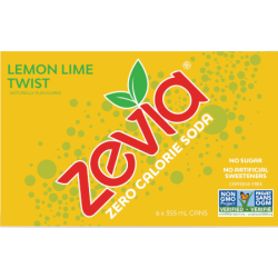 Non-GMO, Natural Diet Soda/Pop Lemon Lime TWIST