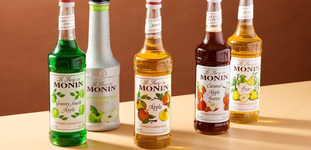 Popular Monin concentrated sugar-free fruit flavoured syrups