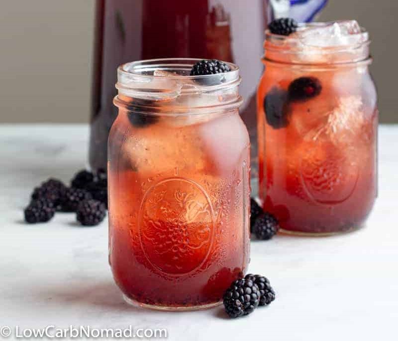 Low Carb Blackberry Iced Tea