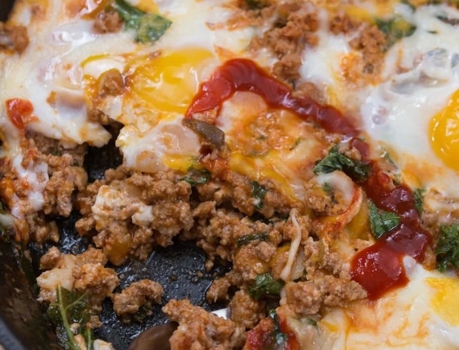 Low carb breakfast skillet - Image Courtesy of The Protein Chef