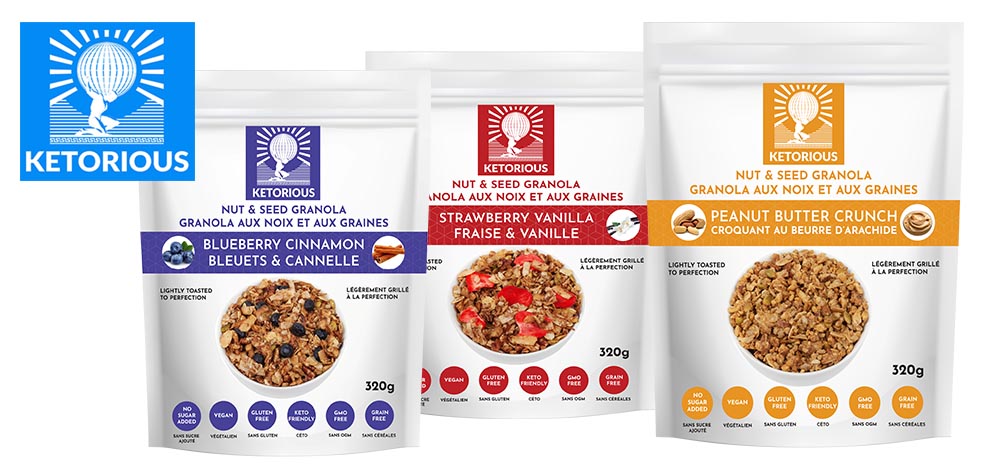 Ketorious granola flavours