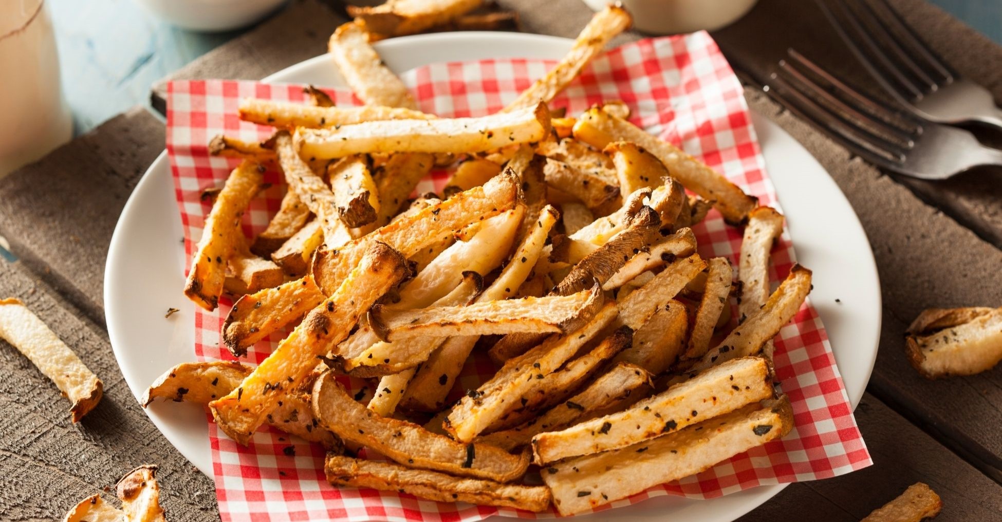 Jicama fries are a great keto friendly option to regular potatoe fries