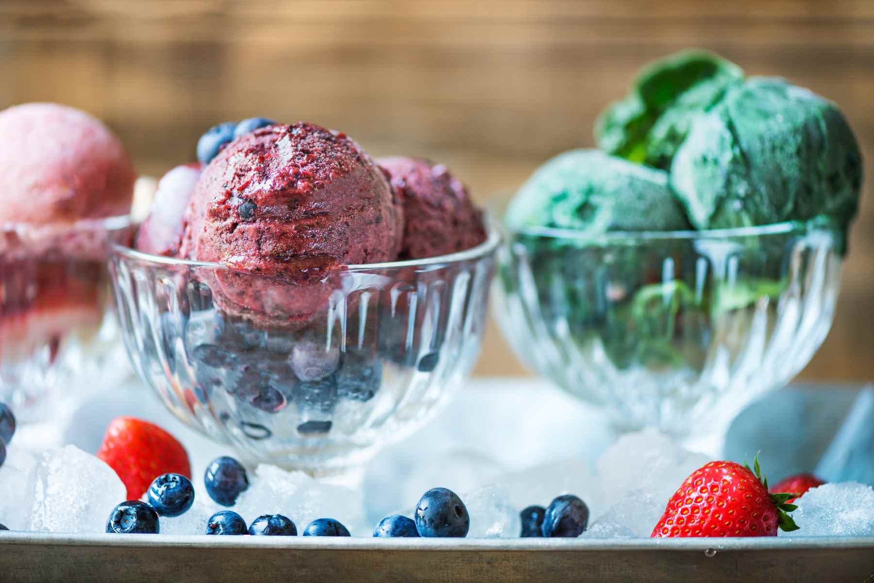 Delicious healthy homemade ice creams